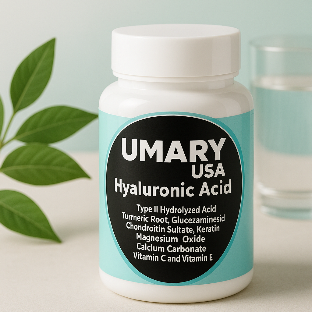 UMARY™ Hyaluronic Acid Complex – Premium Joint & Skin Support Formula (850mg)
